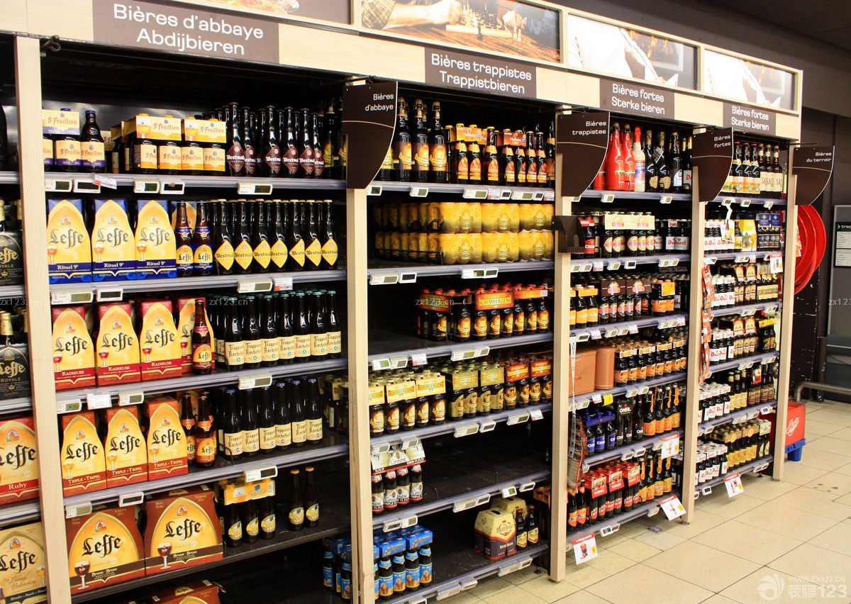 美式风格超市酒柜图片