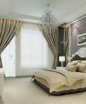 北欧风格70平小户型婚房卧室效果图