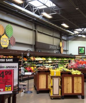 果蔬超市货架装修设计效果图欣赏