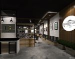 美发店内部背景墙设计装修效果图片