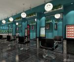 美发店装修图 镜子装修效果图片