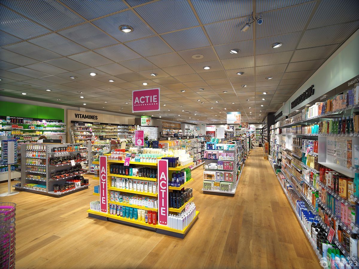 医药超市铝扣板吊顶装修效果图