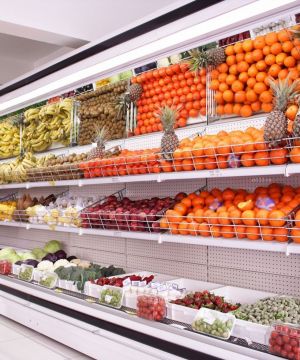 精美现代蔬菜小超市摆设装修效果图片