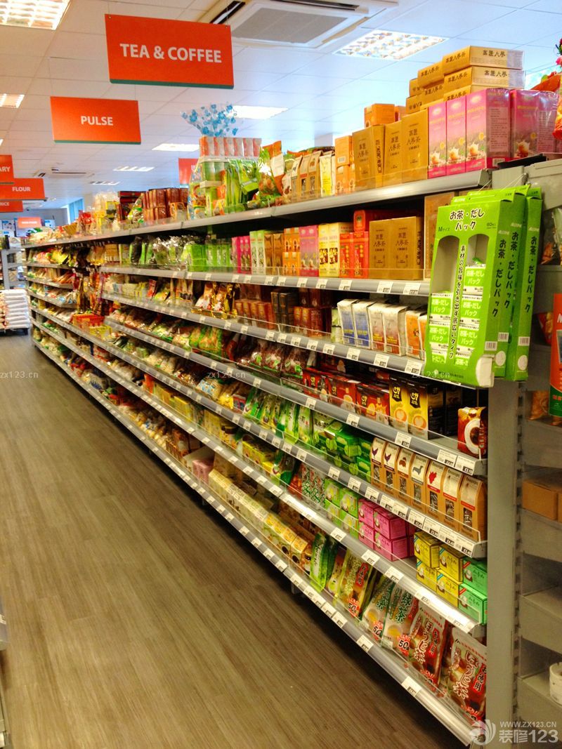 茶叶超市装修陈列效果图片