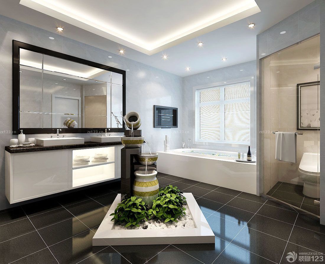 130平米的房子浴室装修图片
