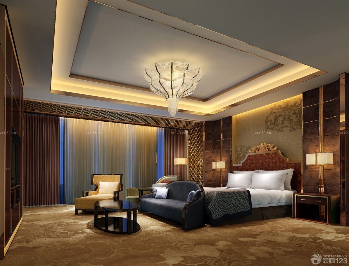 130平米的房子卧室吸顶灯装修效果图片