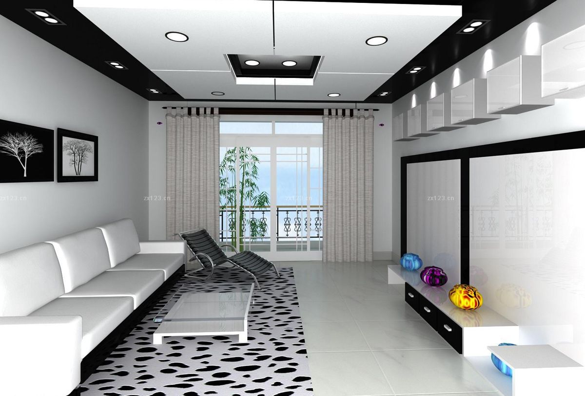 房子客厅吊顶装修设计图片大全70平