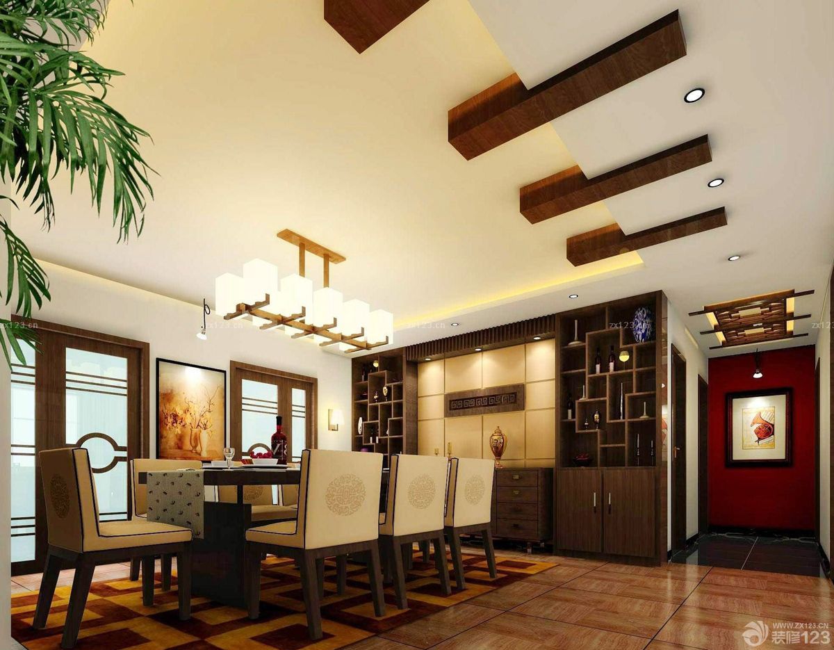 120平方米房子装修效果图 家装中式风格