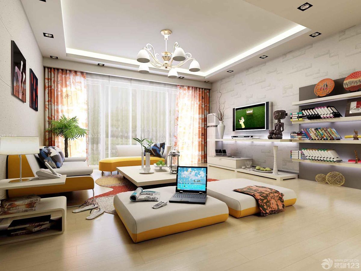 120平方米房子家装客厅设计装修效果图