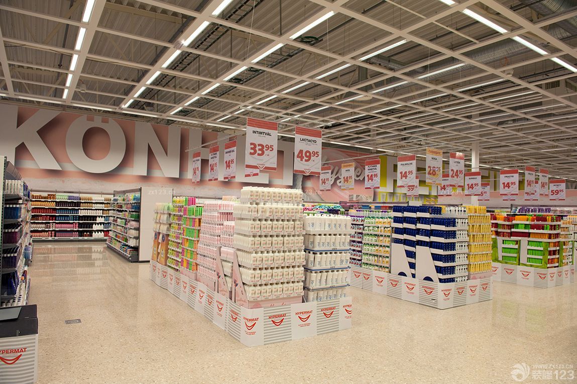 商场超市货架装饰设计图片
