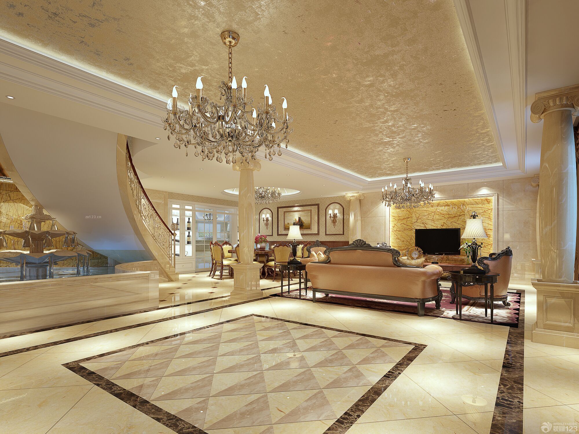 欧式家装效果图 室内装修效果图欣赏