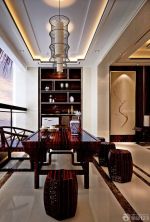 中式130平米的房子吊灯装修效果图片