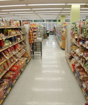 简约现代风格超市货架装饰图片欣赏