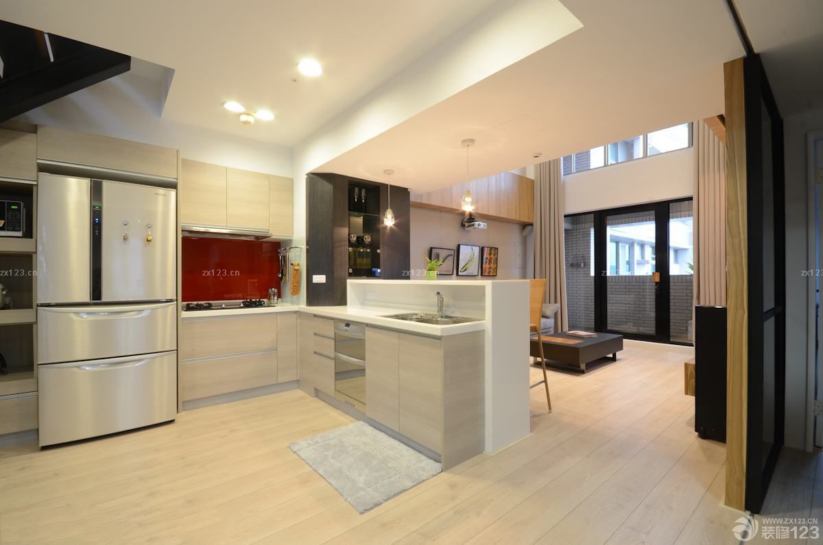 家装开放式厨房设计图片