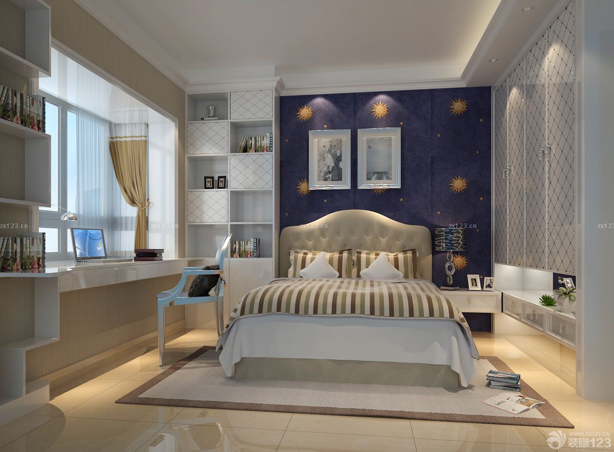 房子卧室墙面装饰装修设计图片大全110平