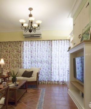 90平方两室两厅客厅窗帘装修效果图片