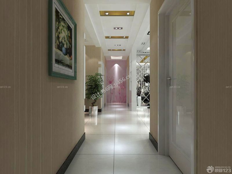现代家装过道吊顶装修效果图