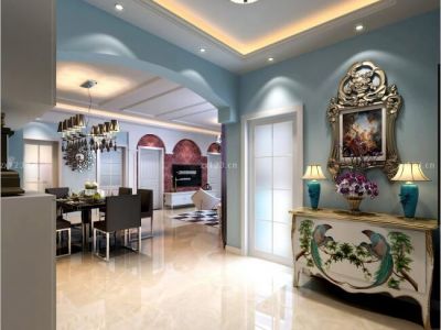 花果园W2区110.4平米现代简欧风格