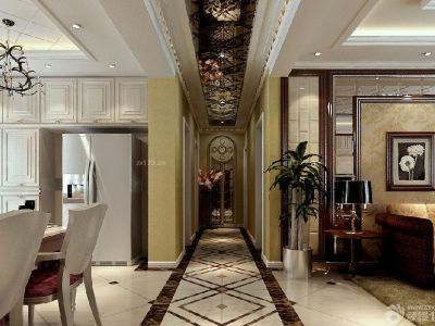 大连宏都峰景小区130㎡户型装修案例