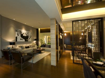 檀香山公园里_三居室_119㎡_东南亚