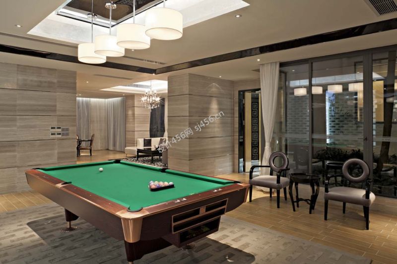 时尚现代风格室内台球桌装修效果图