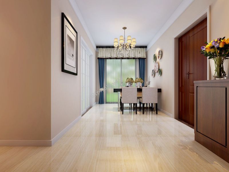 现代餐厅时尚窗帘设计装修