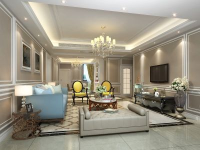 成都市城南1号160平米四居美式风格