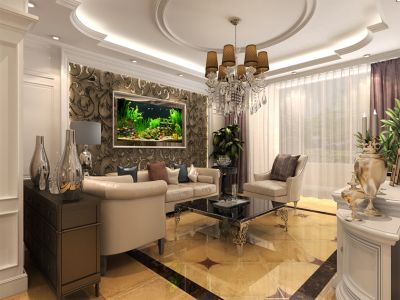 呼市哪家装修公司好？【呼市实创装饰】巨海城小区|150平米现代简欧风格/经典装修案例