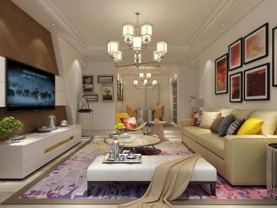 澳华城市广场现代简约风格效果图