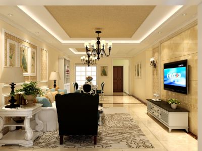 幸福花园间简欧风格设计