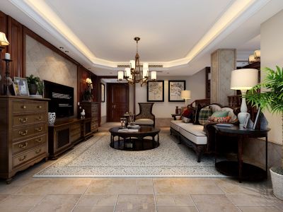 山水装饰天下锦城美式风格