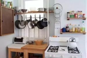 【呼市实创装饰】厨房的收纳空间就像“事业线” 挤挤总会有的