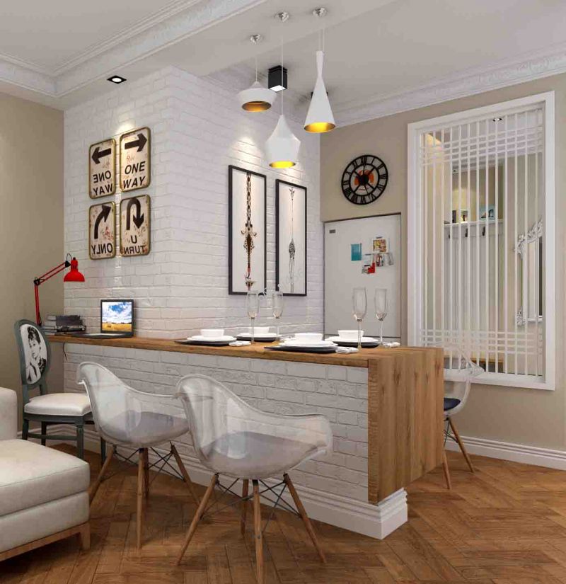 2020新房装修效果图片 吧台餐厅装修效果图