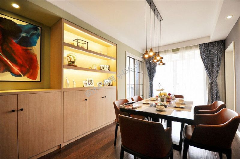 2020美式餐厅装修图片大全 2020美式餐厅灯效果图欣赏