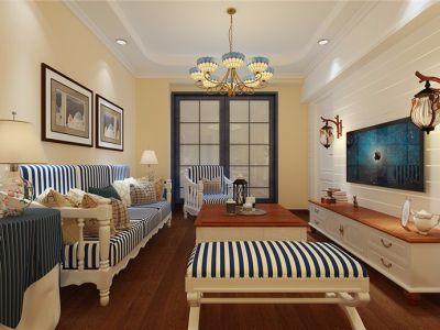 【俊发盛唐城】92平米地中海风格装修