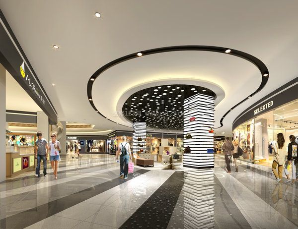 商场服饰店铺装修效果图