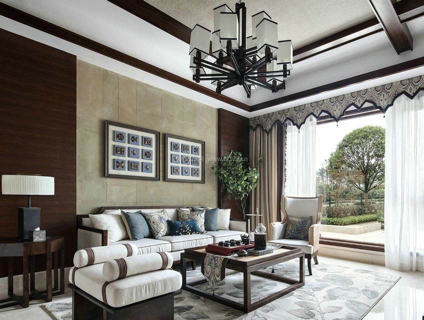 家居客厅灯具装修图片