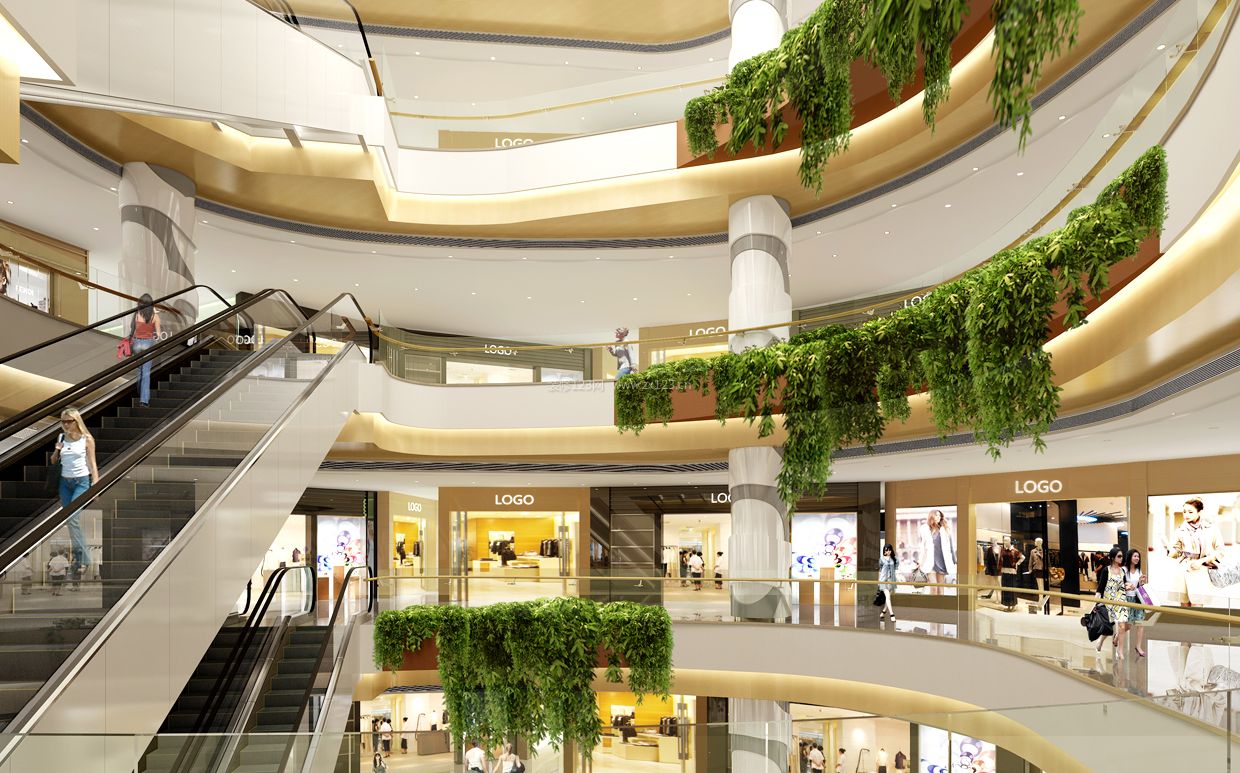 商场的楼梯设计布置效果图片