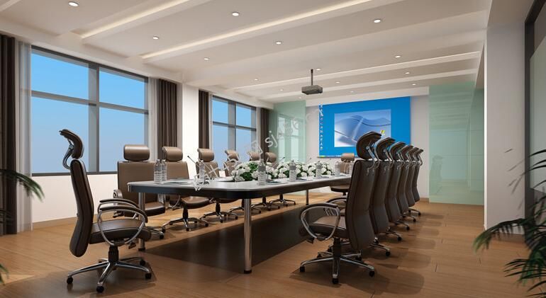 2020现代办公楼装修效果图 2020会议室装修设计