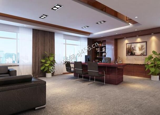 308平方米九方城写字楼办公室装修