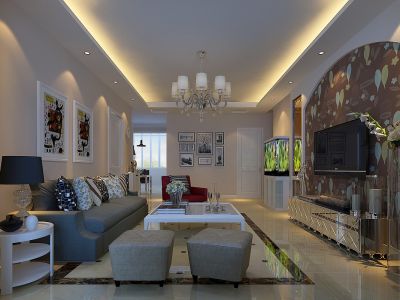 路景苑现代简约风格装修效果图