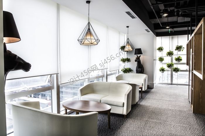 2020现代办公室效果图展示 2020现代办公室效果图过道