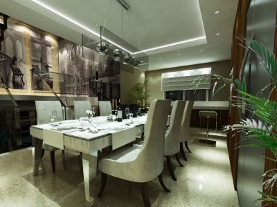 殷巷新寓现代豪华180平案例