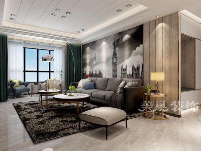 未来华庭150平方三室两厅现代简约装修效果图