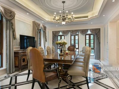 天朗蓝湖树580㎡法式别墅装修案例