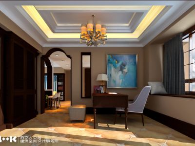 慧谷阳光120平米美式风格装修案例