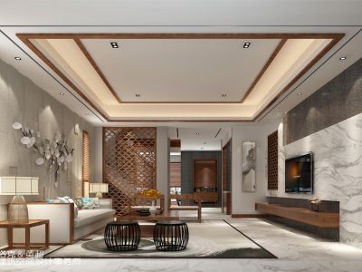 美的城澜山130平米东南亚风格装修案例