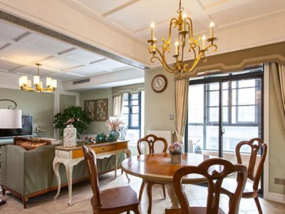 白桦林间106平米美式风格装修案例