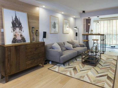 白桦林间110平简约原木装修风格