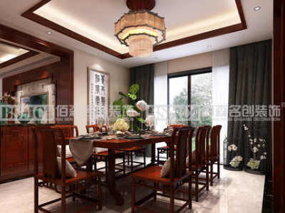 荣域300平米别墅中式风格装修